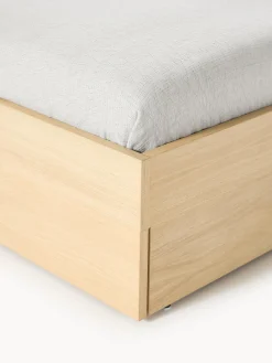 Letto in legno con contenitore Sato