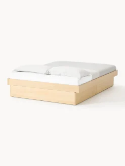Letto in legno con contenitore Sato