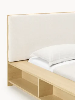 Letto in legno con panca e mensole laterali Clark