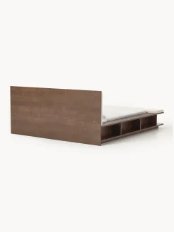 Letto in legno con panca e mensole laterali Clark