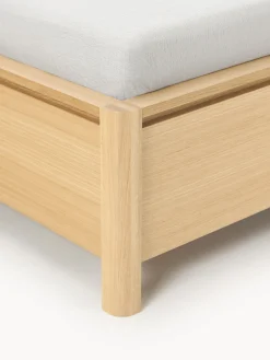 Letto in legno con testiera imbottita e cassetti Santiago