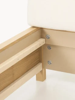 Letto in legno con testiera imbottita e cassetti Santiago