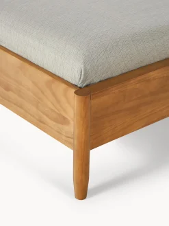 Letto in legno di pino con testiera Windsor