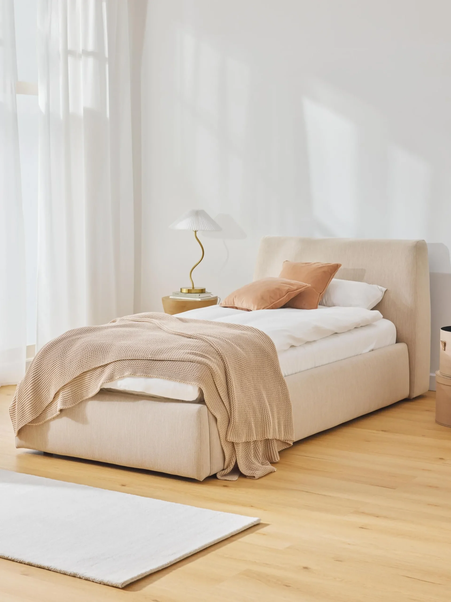 Letto singolo con contenitore Cloud