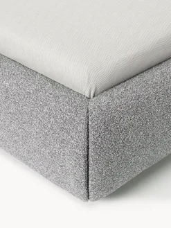 Letto singolo imbottito in bouclé Alba
