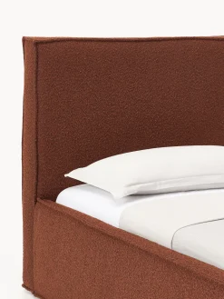 Letto singolo imbottito in bouclé Dream