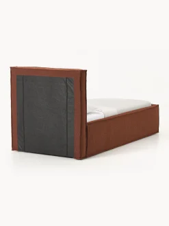 Letto singolo imbottito in bouclé Dream