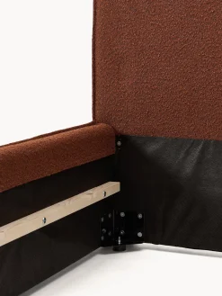 Letto singolo imbottito in bouclé Dream