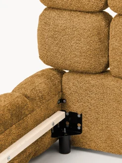 Letto singolo imbottito in teddy bouclé Tayla