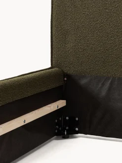 Letto singolo imbottito in bouclé Dream