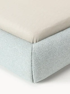 Letto singolo imbottito in bouclé Alba