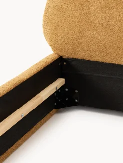 Letto singolo imbottito in teddy bouclé Alba