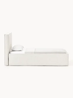 Letto singolo imbottito in bouclé Dream