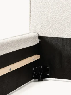 Letto singolo imbottito in bouclé Dream