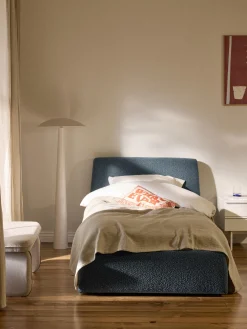 Letto singolo in bouclé Cloud