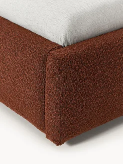Letto singolo in bouclé con contenitore Cloud