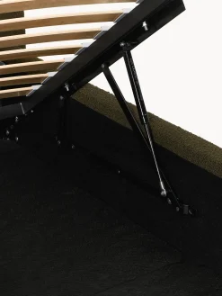 Letto singolo in bouclé con contenitore Cloud