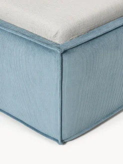 Letto singolo in velluto a coste con spazio contenitore aggiuntivo Dream