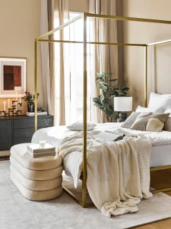 Letto a baldacchino in metallo Belle