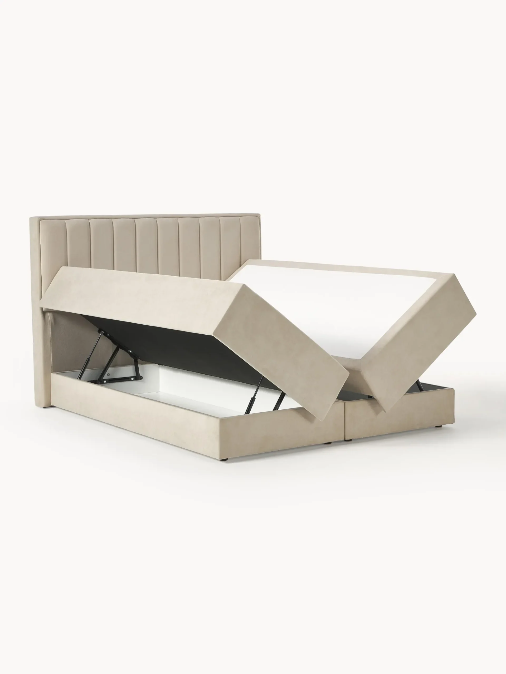 Letto boxspring con contenitore Livia