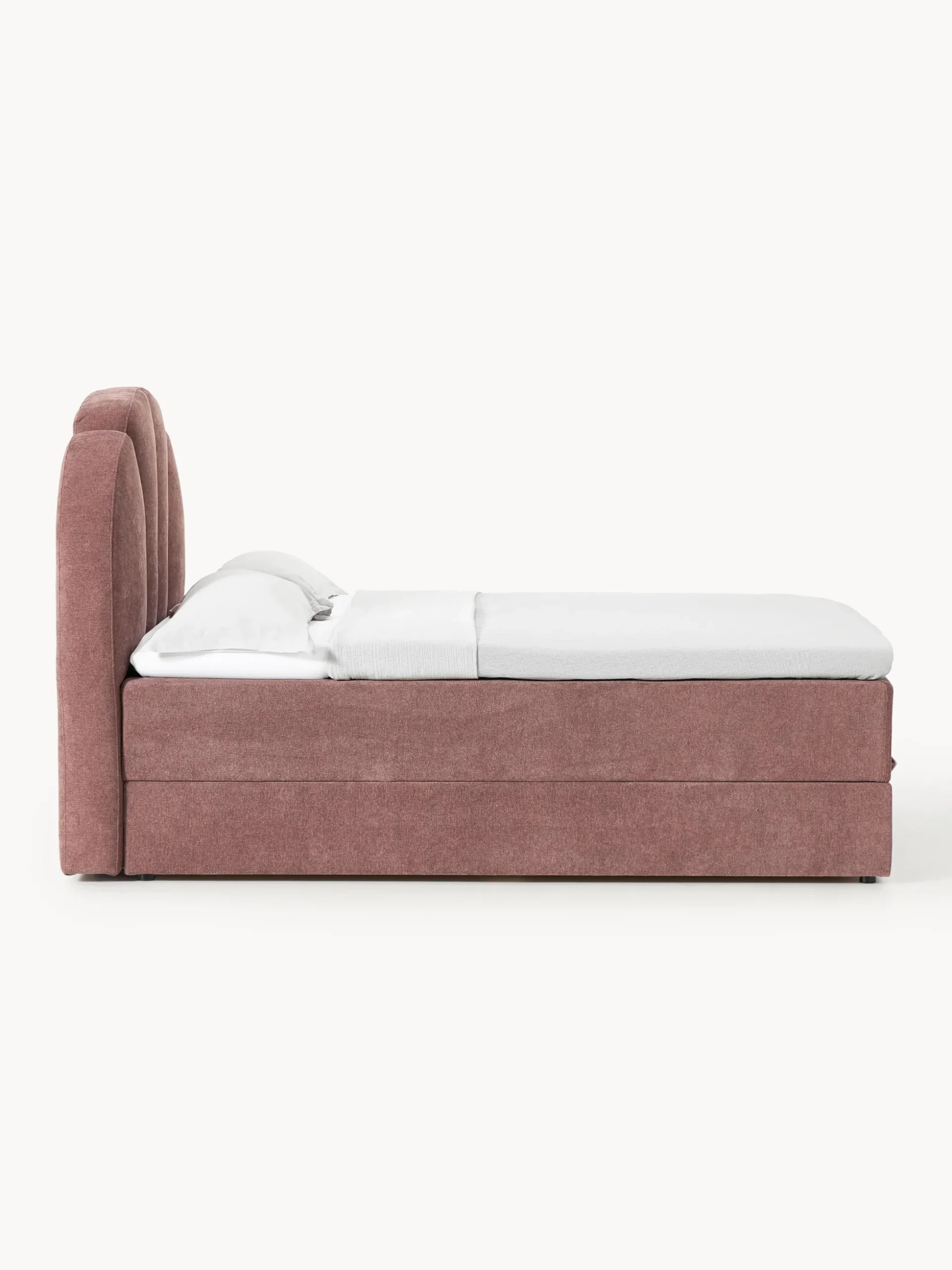 Letto boxspring con vano contenitore Romia