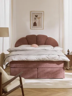 Letto boxspring con vano contenitore Romia