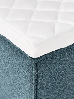 Letto boxspring in bouclé Lennon