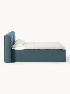 Letto boxspring in bouclé Lennon