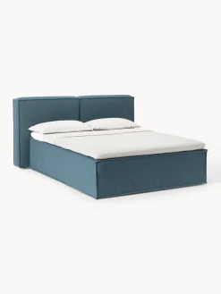 Letto boxspring in bouclé Lennon