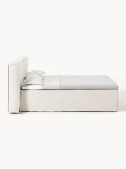 Letto boxspring in bouclé Lennon