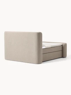 Letto boxspring in bouclé Perla