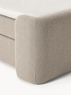 Letto boxspring in bouclé Perla