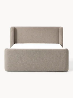 Letto boxspring in bouclé Perla
