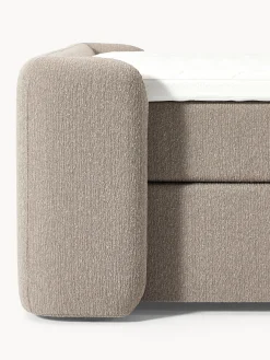 Letto boxspring in bouclé Perla