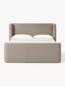 Letto boxspring in bouclé Perla