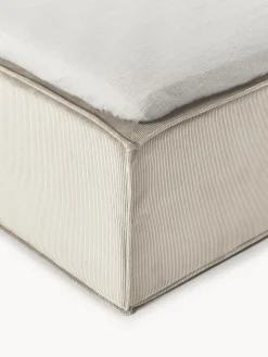 Letto boxspring in velluto a coste Lennon