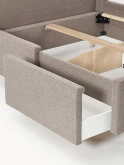 Letto imbottito con cassetti Arche