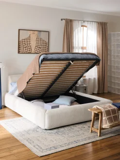 Letto imbottito con contenitore Melva