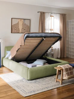 Letto imbottito con contenitore Melva