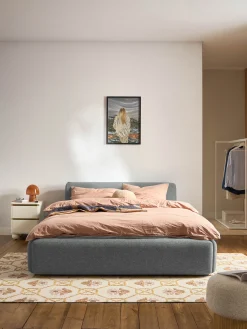 Letto imbottito con contenitore Melva