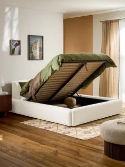 Letto imbottito con contenitore Melva