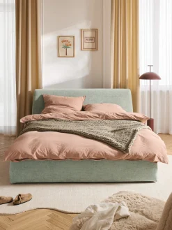 Letto imbottito con contenitore Cloud