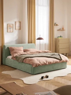 Letto imbottito con contenitore Cloud