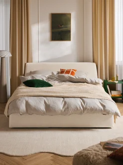 Letto imbottito con contenitore Cloud