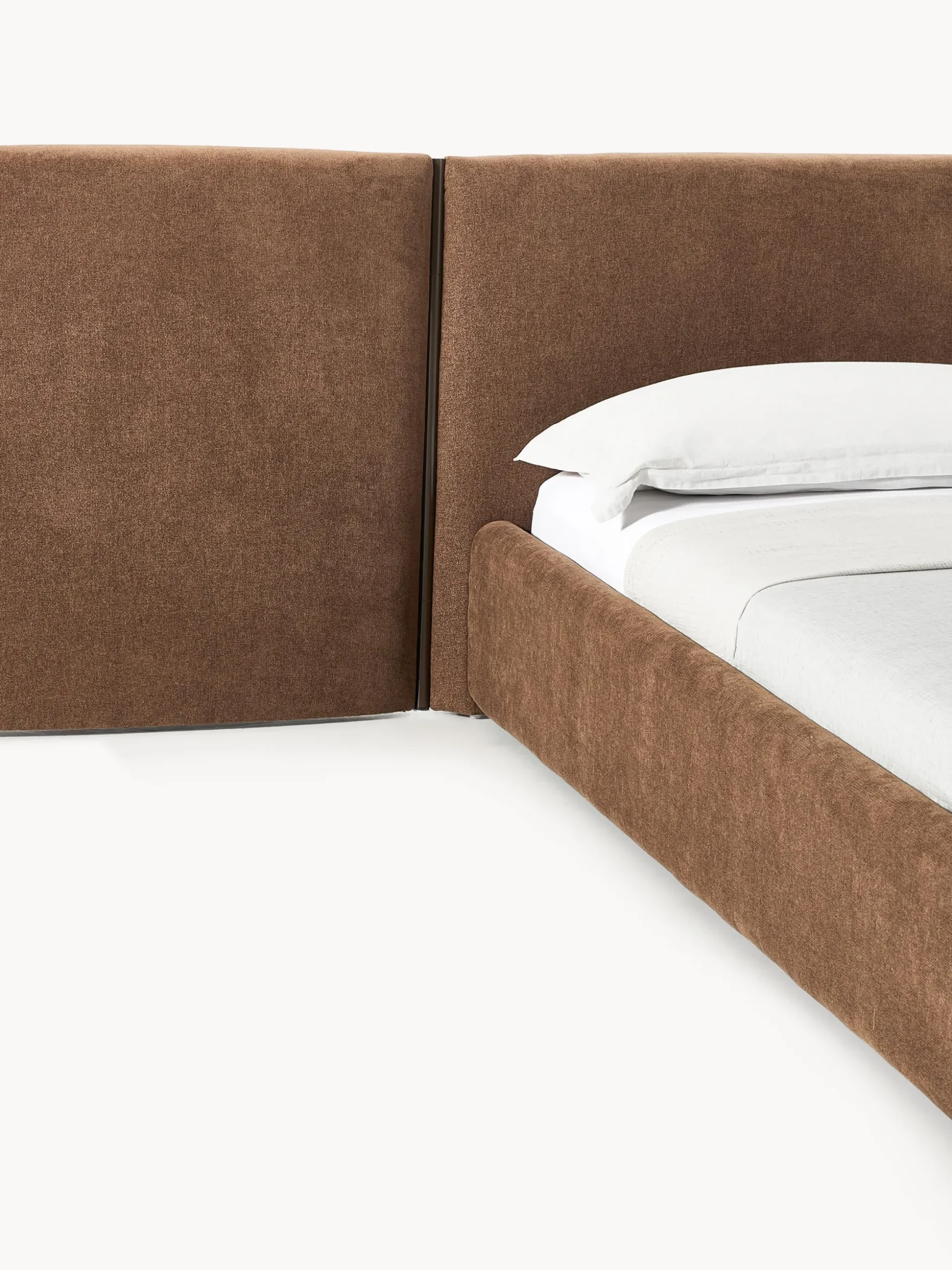 Letto imbottito con testiera ribaltabile Otis