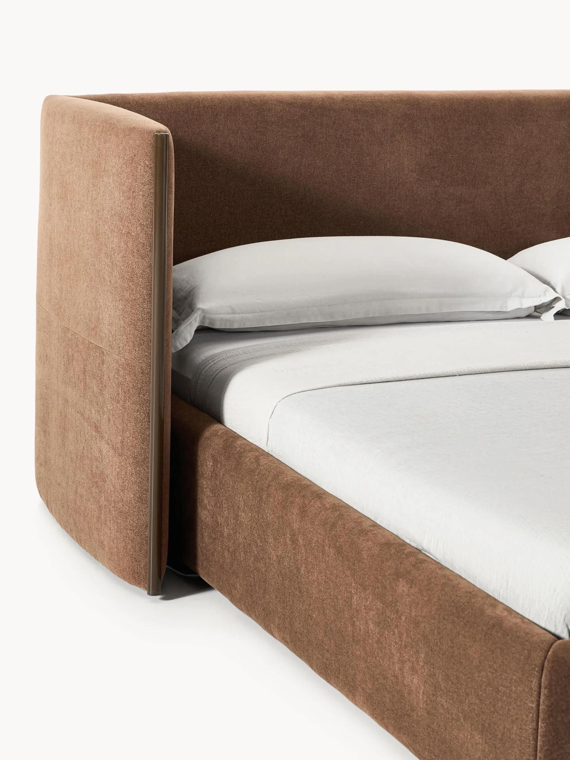 Letto imbottito con testiera ribaltabile Otis