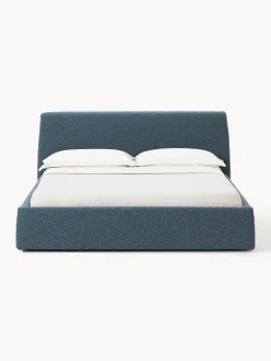 Letto imbottito in bouclé Cloud