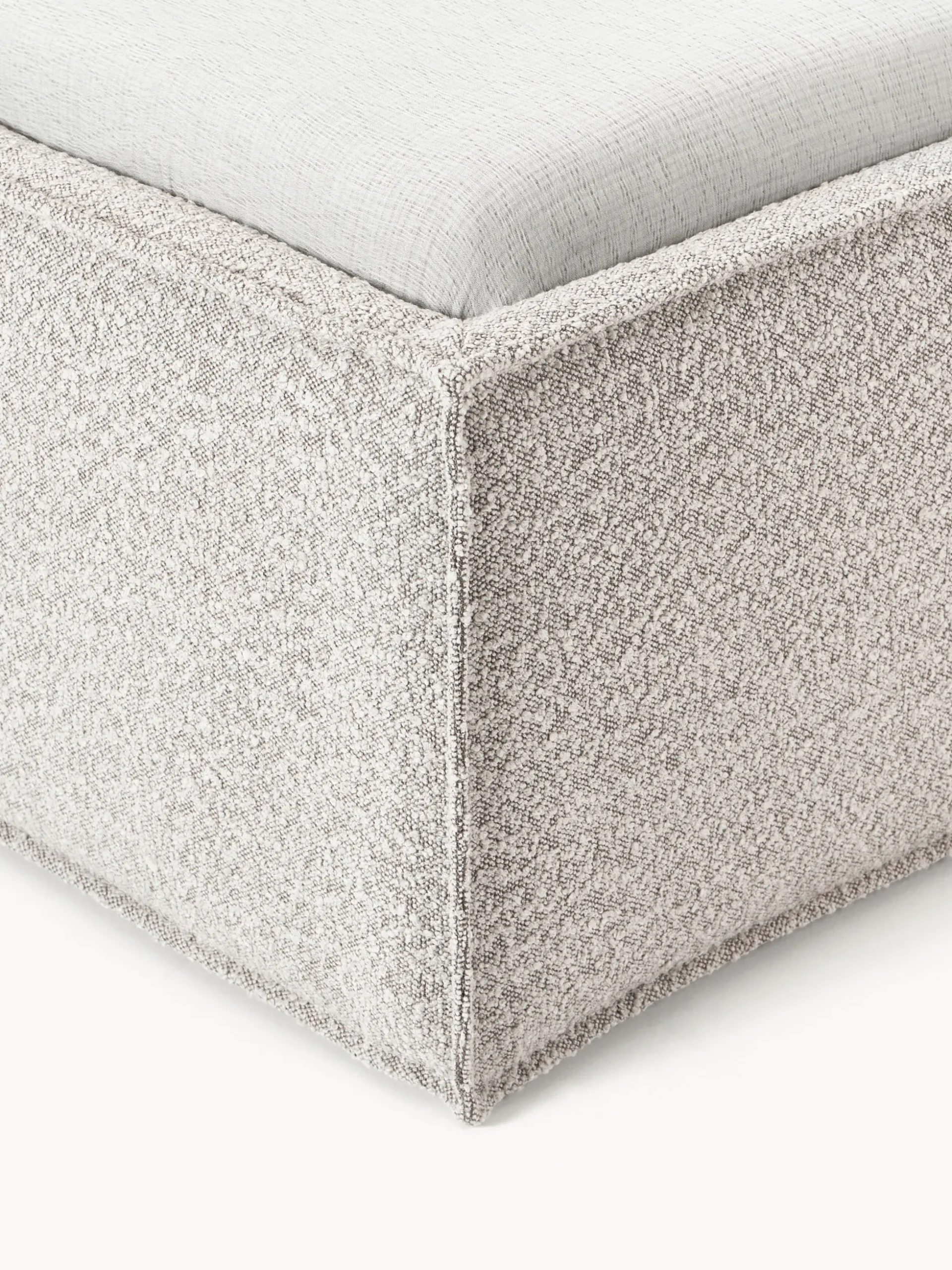 Letto imbottito in bouclé con contenitore Dream