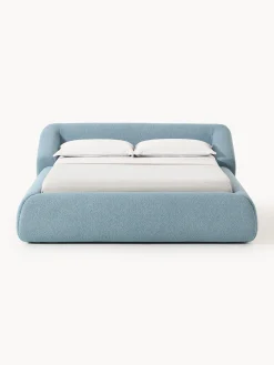 Letto imbottito in bouclé Sofia