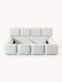 Letto imbottito in bouclé Tayla